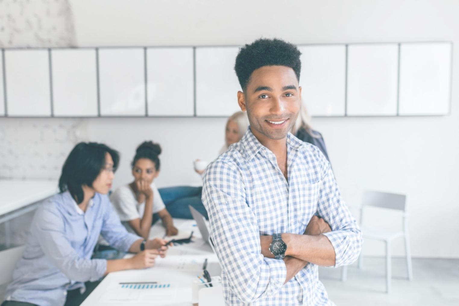 Educational workshop showing participants engaged in learning activities